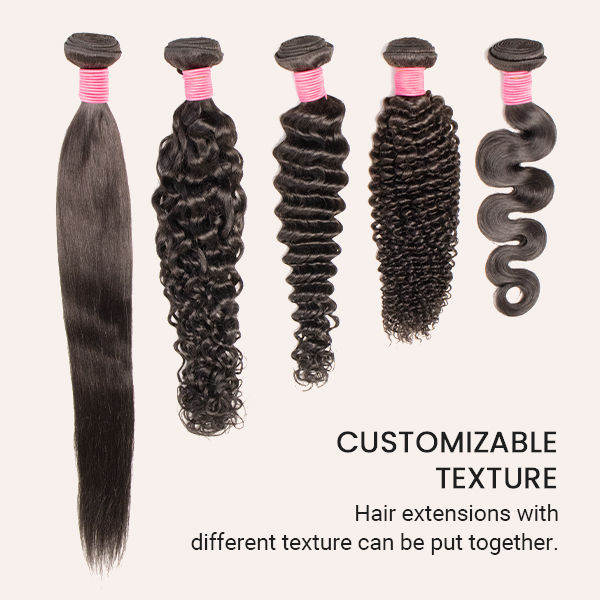 Custom Velcro Hair Extensions Curl & Texture